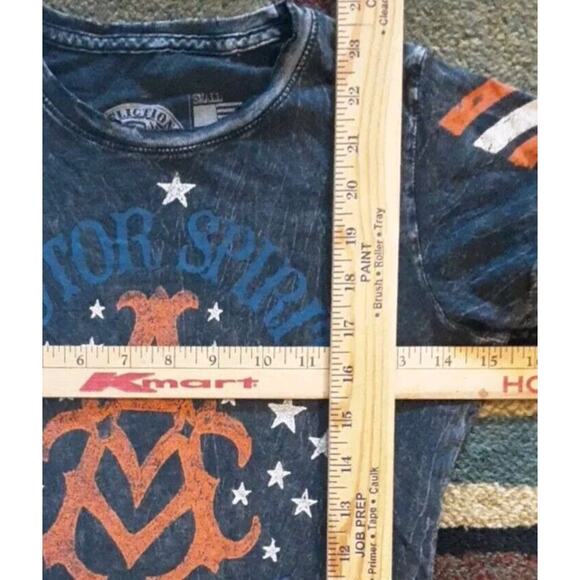 Affliction Motor Spirit American Custom Graphic Tee Shirt Y2K Wings Style Small - Picture 6 of 12